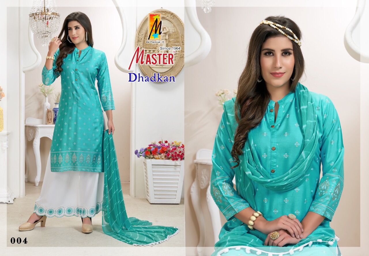 Master Dhadkan Regular Wear Wholesale Readymade Plazzo Suits
